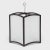 Modern Chinese Arched Square Lantern For Sale - Image 3 of 6