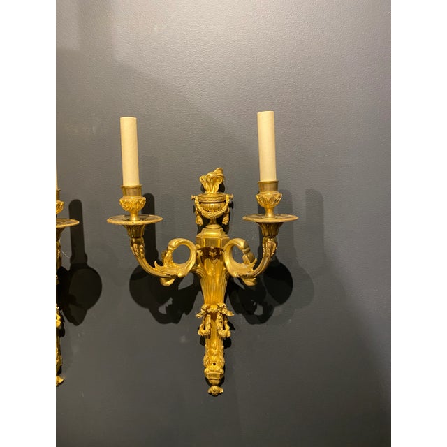 1900s Caldwell Gilt Bronze Sconces - A Pair For Sale In New York - Image 6 of 13