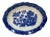 Antique Blue Willow Oval Serving Bowl Made in England. For Sale