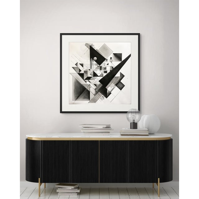 Black and White Minimalist Architectural Print. Limited Edition Archival Inkjet Giclée Print on high-quality Matte Photo...