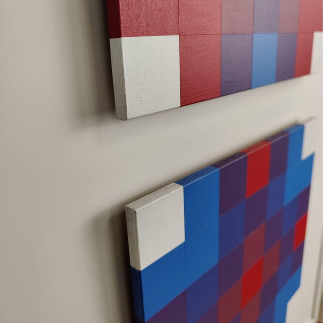 Paolo Minoli, Reticular Interpenetrations, 1971, Plywood and Acrylic For Sale - Image 6 of 9