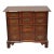 Vintage Chippendale Style Solid Mahogany Block Front Bachelor Chest of Drawers For Sale