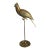 1960s Sergio Bustamante Style Brass Cockatiel Bird Sculpture on Perch For Sale