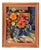 Janis Krontals, Still Life with Flowers, 1969, Oil Painting on Cardboard For Sale