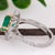 Green Gia Certified 2.22ct Colombian Emerald Diamond Halo Ring: Solid 14k Gold, 8.5mm, Size 6.75 For Sale - Image 8 of 8