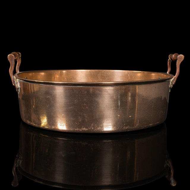 This is an antique duck roasting pan. An English, bronze preserving dish, dating to the Georgian period, circa 1800....