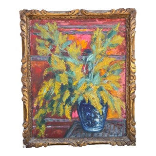 French Oil on Board For Sale