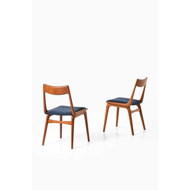 Blue Teak Dining Chairs by Alfred Christensen, 1950s, Set of 14 For Sale - Image 8 of 10