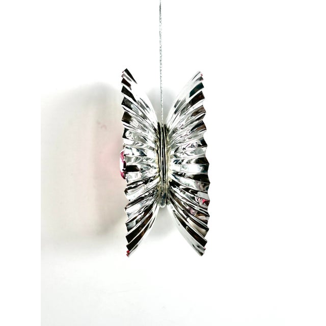 Valentine Ornament With Antique Dresdens & Vintage Light Reflectors V2 For Sale - Image 4 of 5