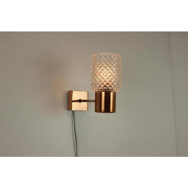 Copper Mid-Century Wall Lamp by Kamenicky Senov, 1970s For Sale - Image 8 of 10