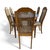 Traditional Oak and Cane Dining Set With Oval Extending Table and Six Chairs For Sale - Image 3 of 7