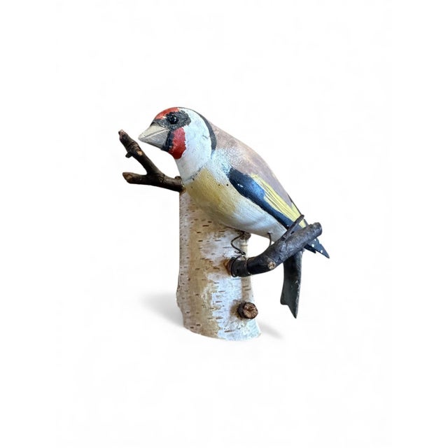 Folk Art Wood Carved Austrian Bird Vintage #65 For Sale - Image 3 of 3
