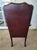 Burgundy Burgundy Naugahyde Queen Anne Open Armchair - Late 20th Century For Sale - Image 8 of 11
