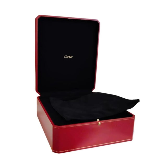 French Late 20th Century Huge Authentic Cartier Red Presentation Box For Sale - Image 3 of 17