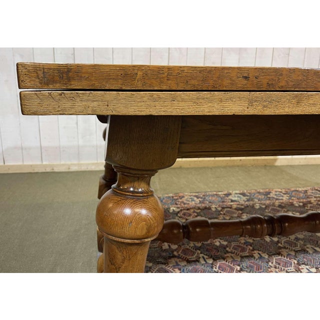 Vintage Extendable Castle Table in Oak, 1930s For Sale - Image 12 of 17
