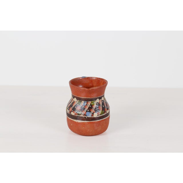 Mid-Century Mexican Redware Pitcher For Sale - Image 9 of 14