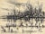 Ships at the Harbor - Nautical Seascape in Charcoal on Paper Detailed and layered harbor scene by Maude Folmar Ramsey...
