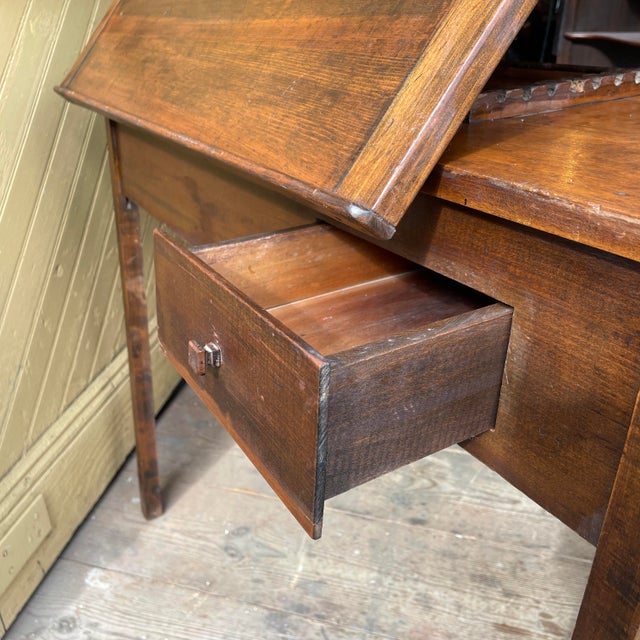 Midcentury Drafting Desk With Adjustable Writing Surface For Sale - Image 4 of 5