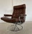 Vintage Brown Leather Ekornes Stressless Reclining Lounge Chair & Stool 1960,s For Sale - Image 18 of 18