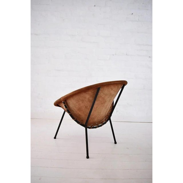 Vintage Balloon Easy Chair in Suede, Hungary, 1960s For Sale - Image 9 of 14