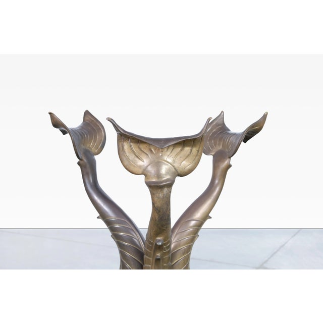 1970s Vintage Italian Bronze Koi Fish Dining Table, 1970s For Sale - Image 5 of 12