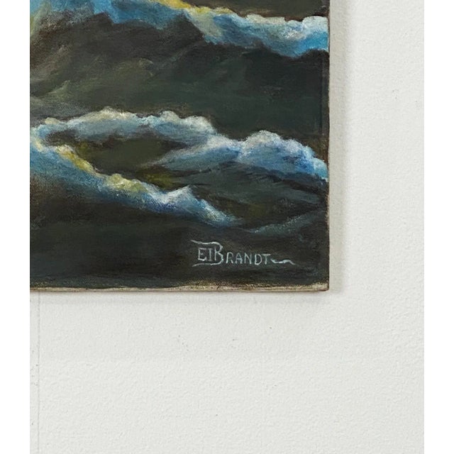 Brandt 20th Century Oil on Canvas of Ocean Waves For Sale - Image 4 of 6