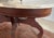 Wood Mid 20th Century French Provincial Style Oval Marble-Top Coffee Table | Italian Marble | Carved Rose Appliqué | X-Stretcher Base For Sale - Image 7 of 12