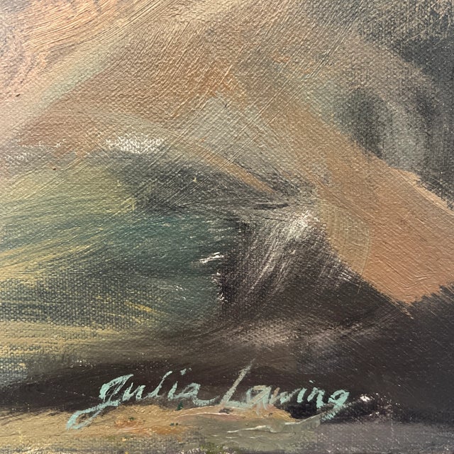 Traditional Enchanted Forest, Original Landscape Oil Painting by Julia Lawing For Sale - Image 3 of 6