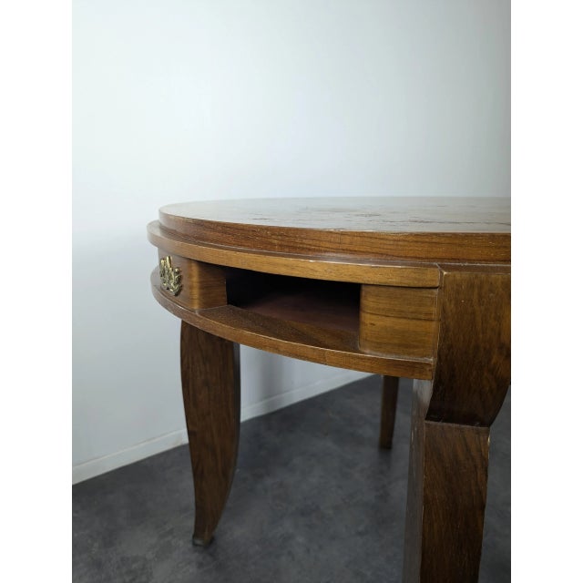 Pedestal Table by J.F Leleu For Sale - Image 5 of 8