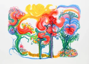 Ronald Julius Christensen, Fire Stars, Lithograph
