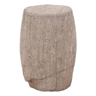 Antique Chinese Qing Limestone Drum, 18th Century For Sale