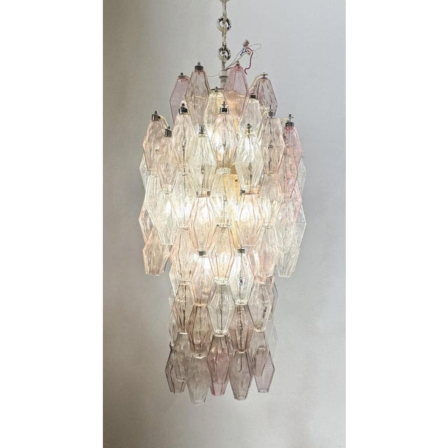 Mid-Century Modern Murano Glass Chandelier by Carlo Scarpa for Venini, 1960 For Sale - Image 3 of 8