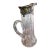 Antique Crystal and Sterling Silver Mounted Pitcher For Sale