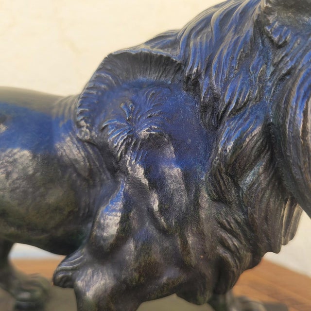 19th Century Alfred Barye, Alf Barye, Walking Lion, 1800s, Bronze For Sale - Image 5 of 17