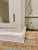 Contemporary Organic Aged White Finished Wood and Glass Sideboard For Sale - Image 3 of 8