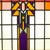 Glass Art Deco Amsterdam School Stained Glass Window, 1930s For Sale - Image 7 of 16