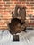 Vintage Teak Wood Root Sculpture on Metal Stand For Sale - Image 12 of 17