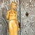 Wood Vintage Boho Carved Sculpture of Woman For Sale - Image 7 of 13