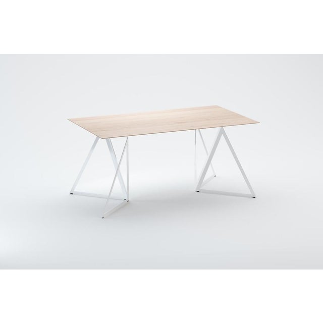 Steel Stand 200 Table in Walnut by Sebastian Scherer For Sale - Image 13 of 17