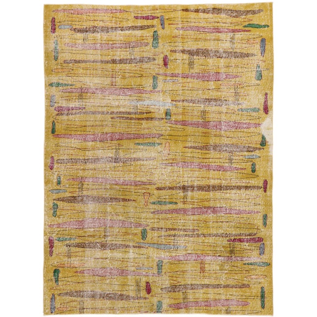 Zeki Muren Distressed Vintage Turkish Sivas Rug - 06'08 X 09'00 For Sale - Image 10 of 10