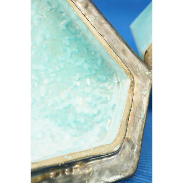 20th Century Art Deco Ceramic Box in Bronze Enamel from the Mga Factory, Albisola, Italy, 1920s For Sale - Image 12 of 18