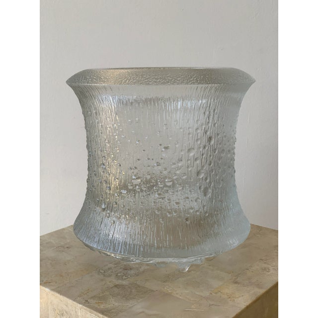 Tapio Wirkkala Vintage Tapio Wirkkala Cast Glass Champagne Vessel, Signed, Circa 1970s For Sale - Image 4 of 12