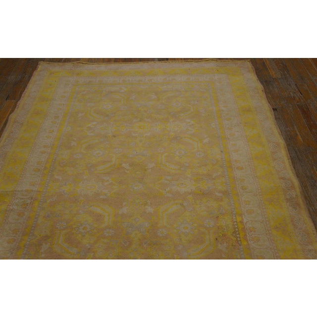 Early 20th Century Indian Cotton Agra Carpet ( 4'7" x 7'2" - 140 x 218 ) Antique Agra - Cotton Indian Coral 1935 Rug,...
