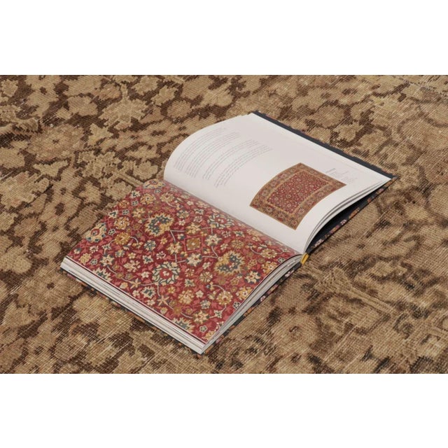 Antique Persian Mahal Runner With Intricate Floral Vinery in Brown - Rug & Kilim For Sale - Image 9 of 10