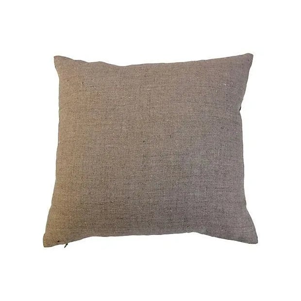 Black & White Silk Ikat Pillows- A Pair For Sale - Image 4 of 4