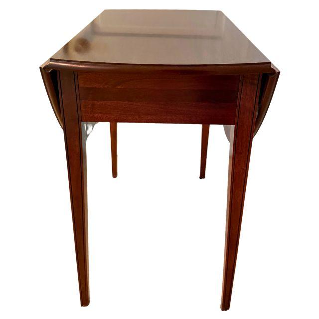 Late 20th Century Late 20th Century, Mahogany, Hepplewhite Style, Pembroke, Folding Side Table For Sale - Image 5 of 14