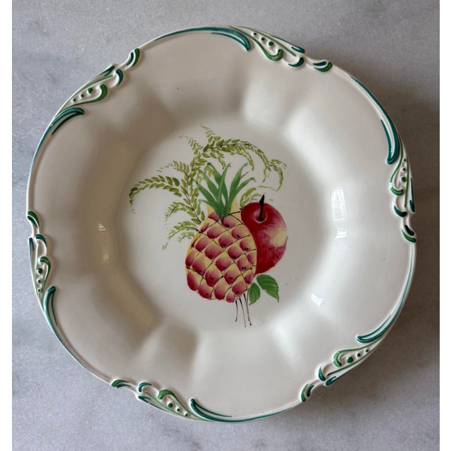 George Jones & Sons Set of 7 Vintage George Jones & Sons Crescent Hand Painted Salad Plates For Sale - Image 4 of 11