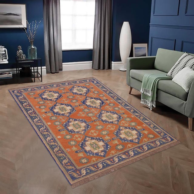 Crafted by skilled master weavers with handspun wool and natural dyes with mesmerizing intricacy and gorgeous color...