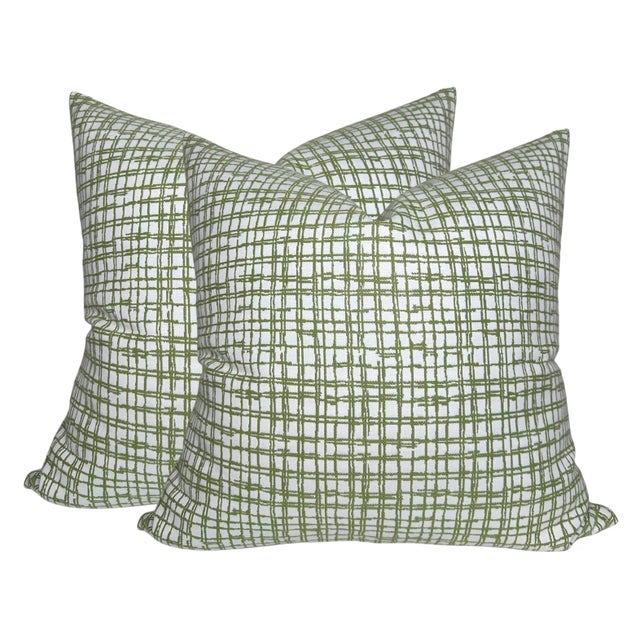 ⭐️ Ships Within 2 Days On the Front: Arcadia Woven Fabric On the Back: Ivory Performance Fabric Indoor Outdoor Pillow All...