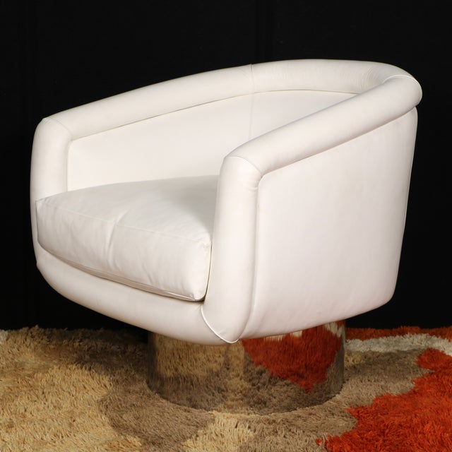 Leon Rosen for Pace Collection Swivel Lounge Chair Chairish